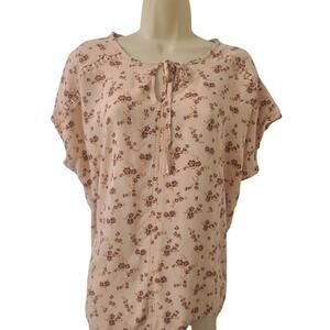 Como Vintage Boho Blouse Floral Peasant Light XXL Lightweight